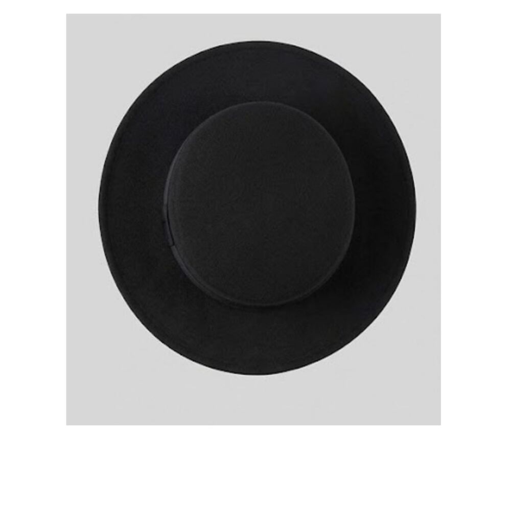 WYETH by Todd McGill Black 100% Wool Felt Hat Western Fedora